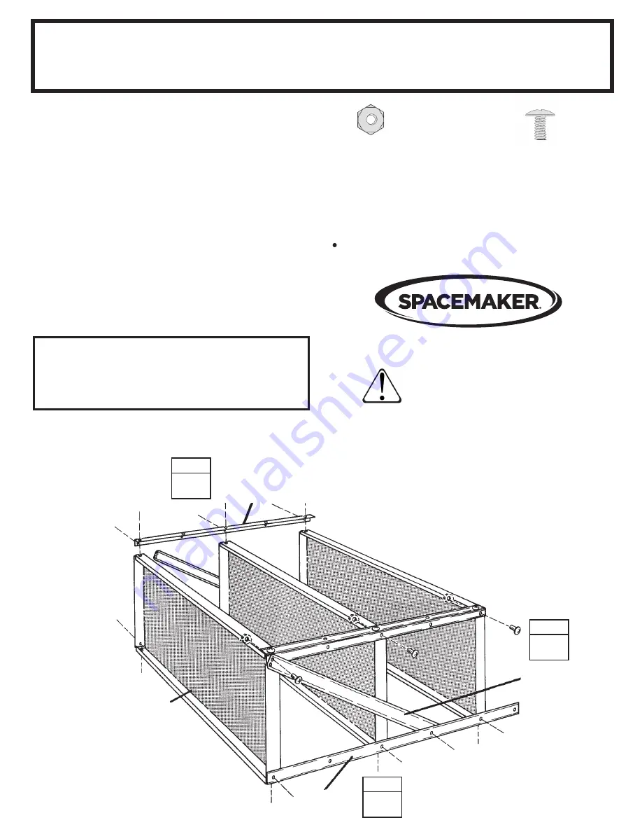 SPACEMAKER SS900CL Owner'S Manual & Assembly Instructions Download Page 1