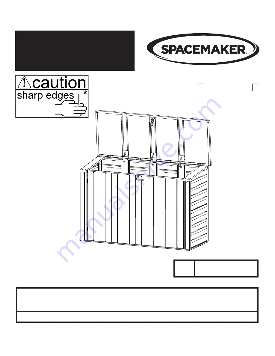 SPACEMAKER VERSA-SHED EVRS63 Owner'S Manual & Assembly Manual Download Page 1