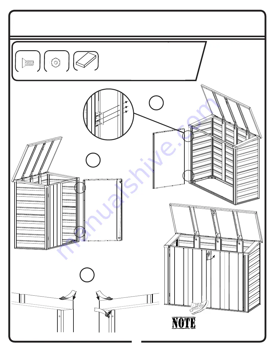 SPACEMAKER VERSA-SHED EVRS63 Owner'S Manual & Assembly Manual Download Page 31