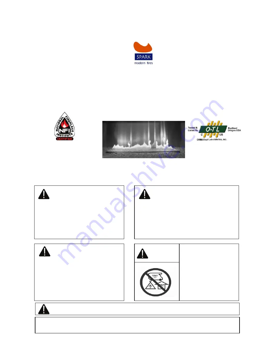 Spark SS-36-N Owner'S Operation And Instruction Manual Download Page 1