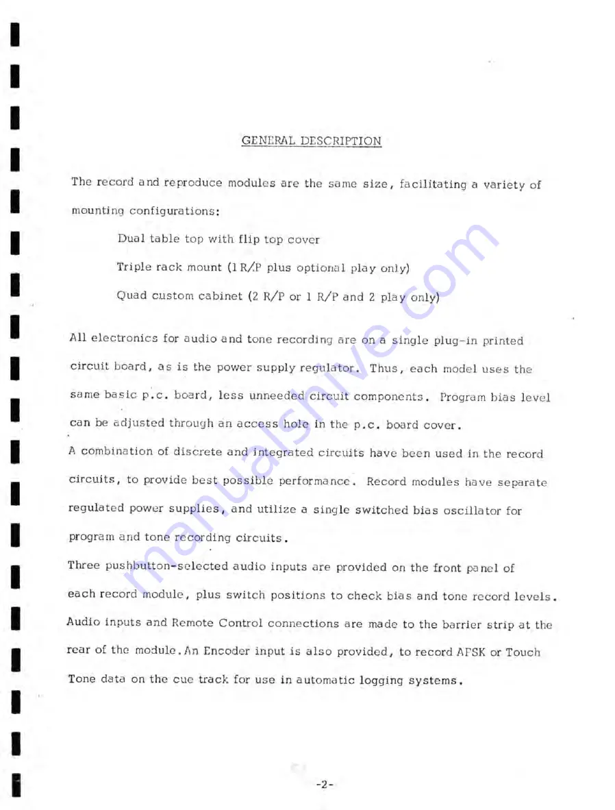 Sparta Century 4710 Technical Manual Download Page 7