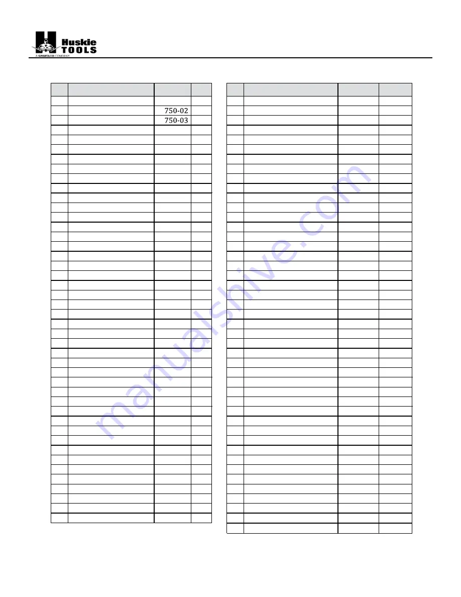 SPARTACO Huskie Tools REC-B6750 Operation Manual Download Page 11