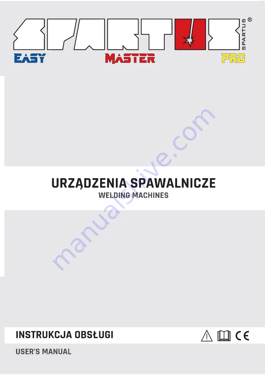 Spartus EasyMIG 220E PULSE SYNERGY Скачать руководство пользователя страница 1