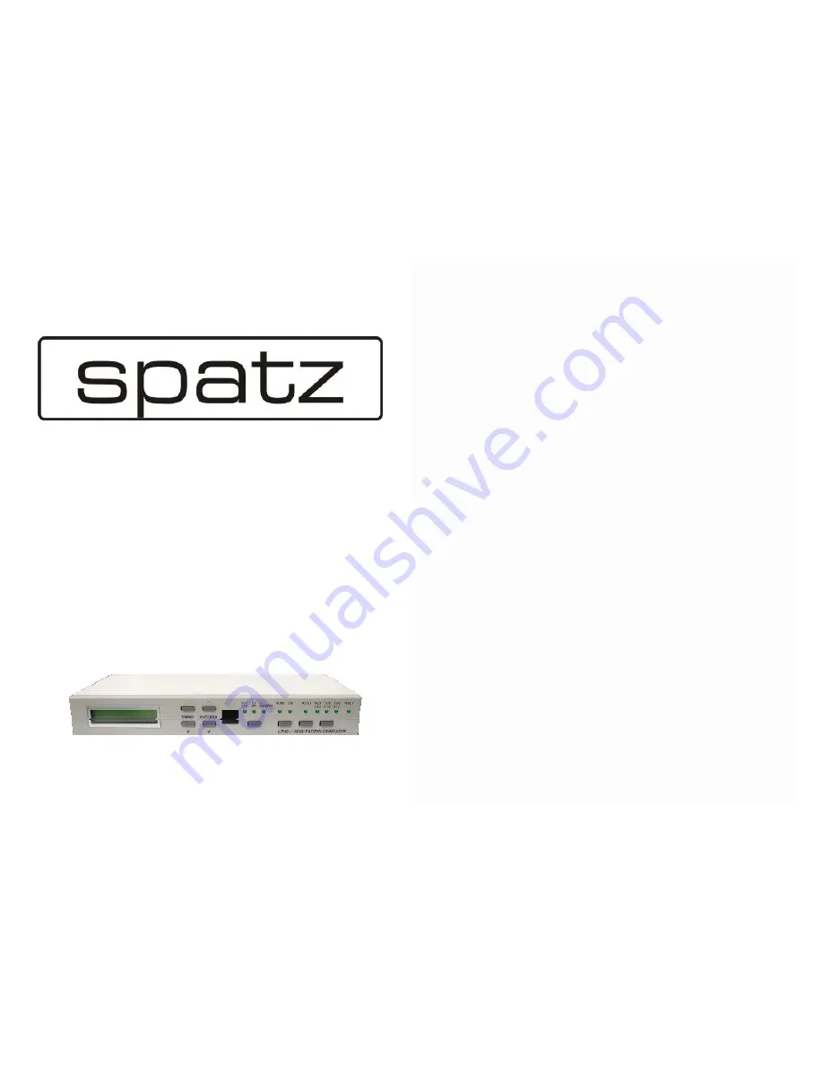 Spatz HDMIGEN Quick Manual Download Page 1