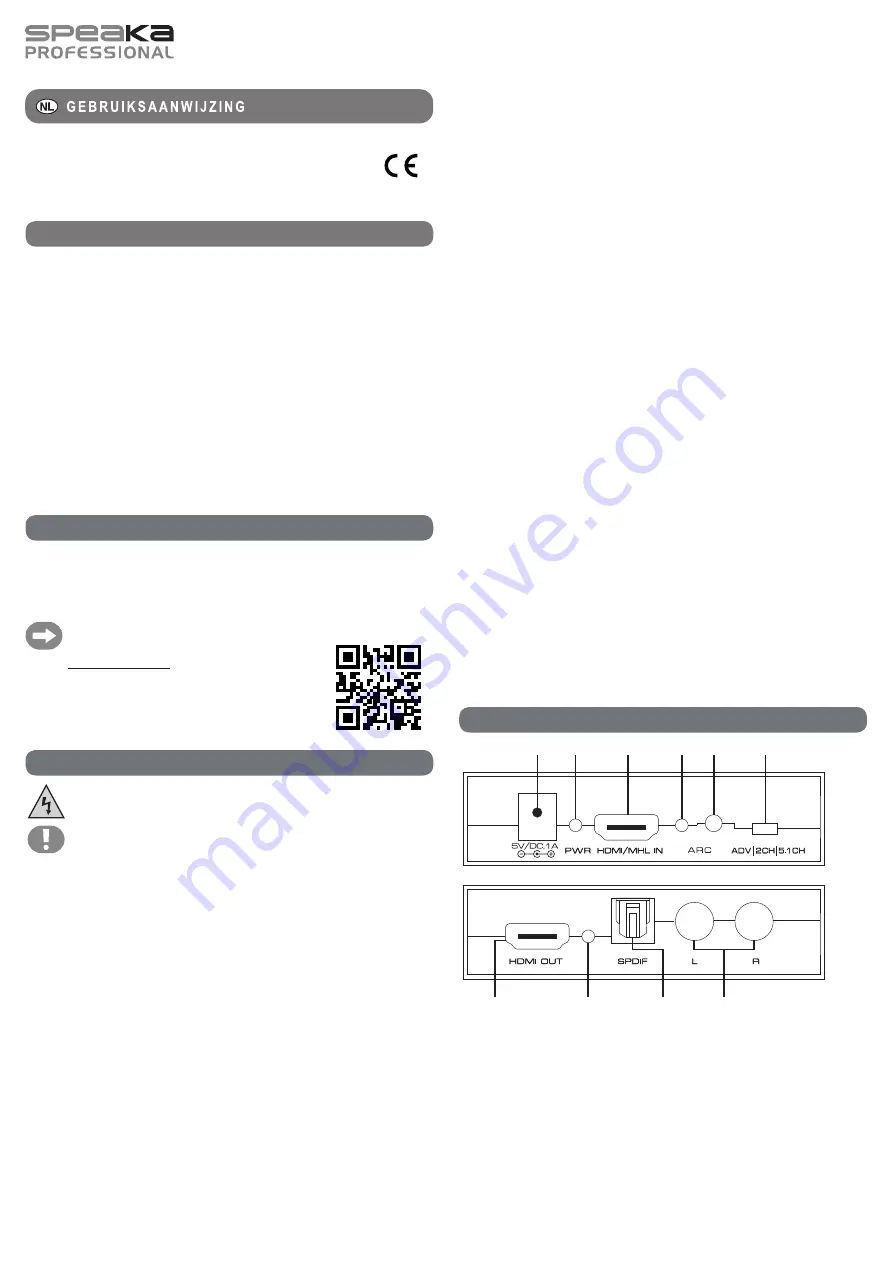 Speaka Professional SP-AE-H/TC-04 Operating Instructions Manual Download Page 7