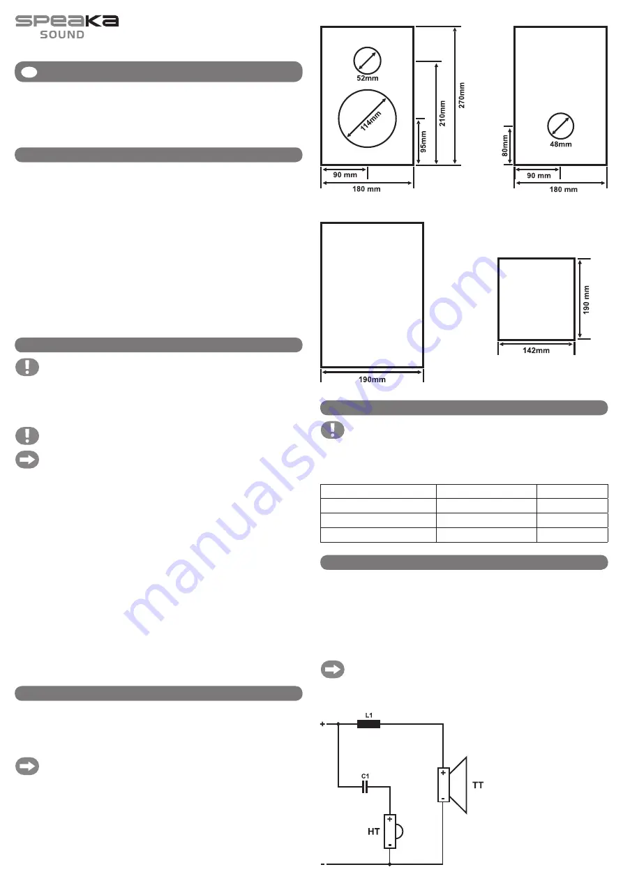 SPEAKA Sound SP-1201084 Operating Instructions Manual Download Page 1