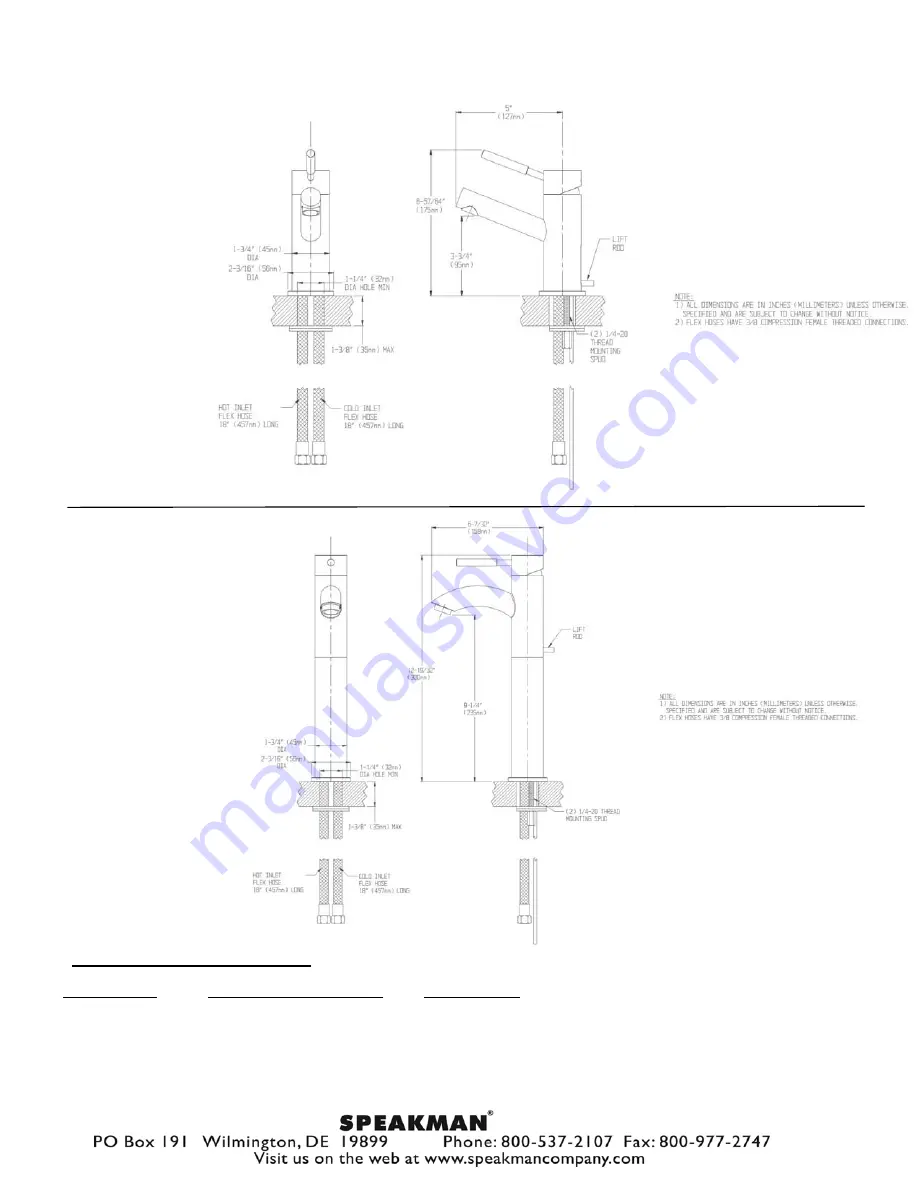 Speakman SB-1002 Installation, Maintenance & Operation Instructions Download Page 3