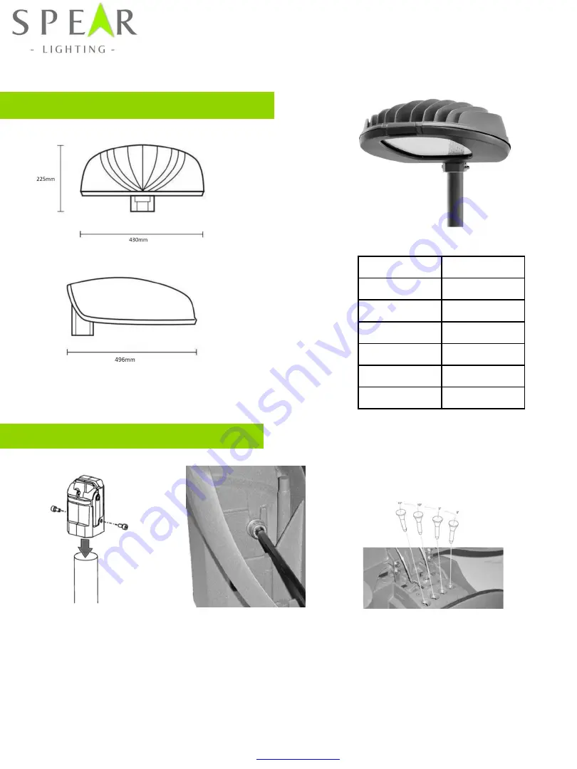 Spear CLUB LED Installation Instructions Download Page 1