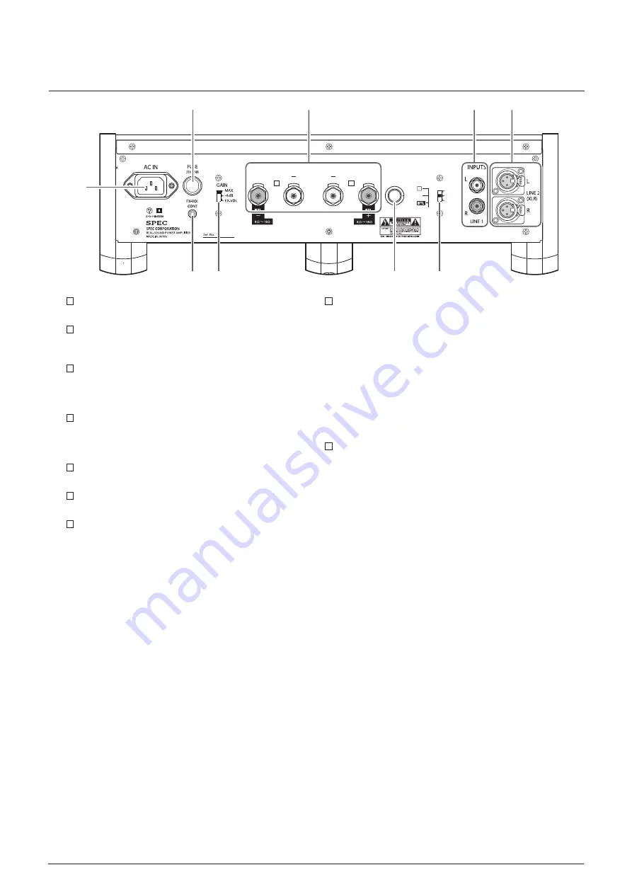 SPEC DESIGNER AUDIO RPA-W3EX Operation Manual Download Page 11