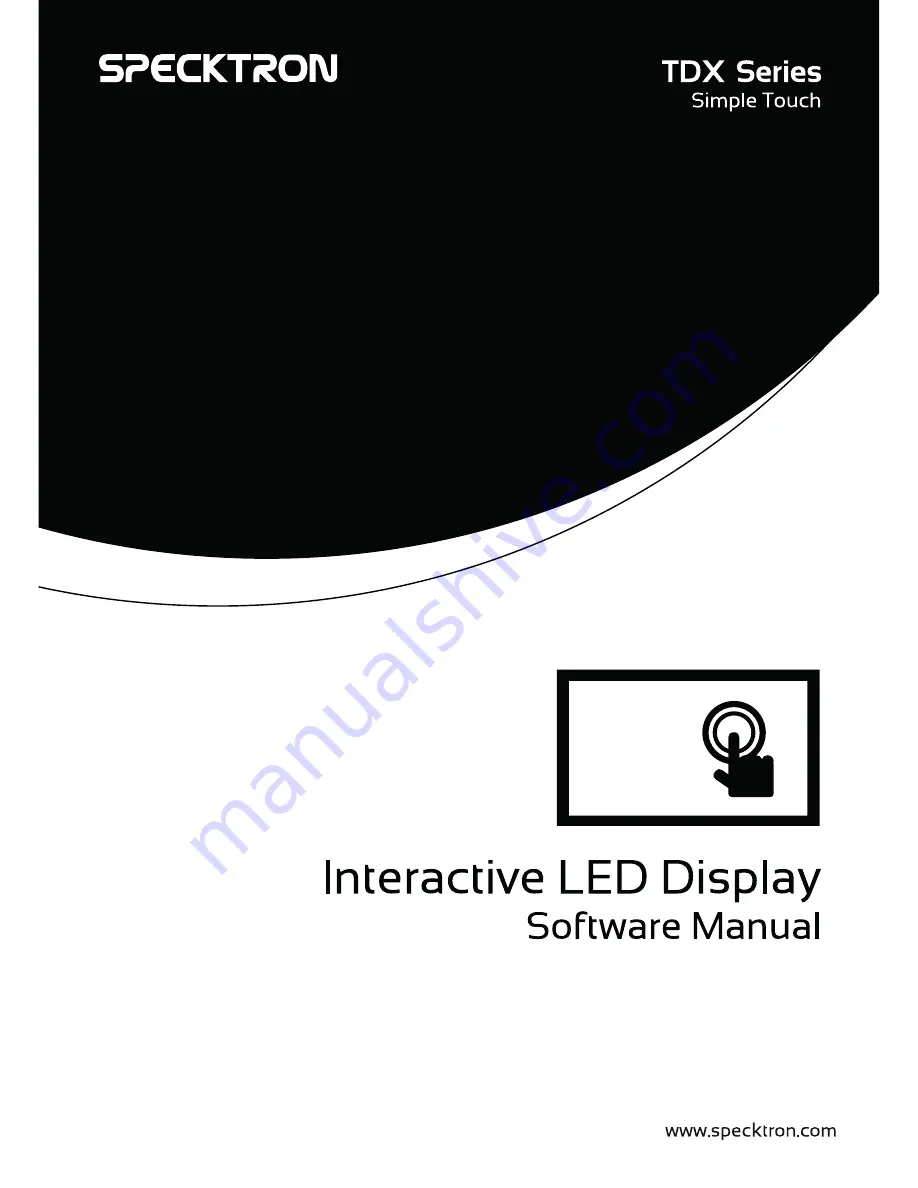 Specktron SIMPLE TOUCH TDX SERIES Скачать руководство пользователя страница 1