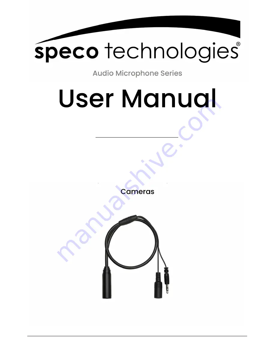 Speco CAMMIC3.5 User Manual Download Page 1