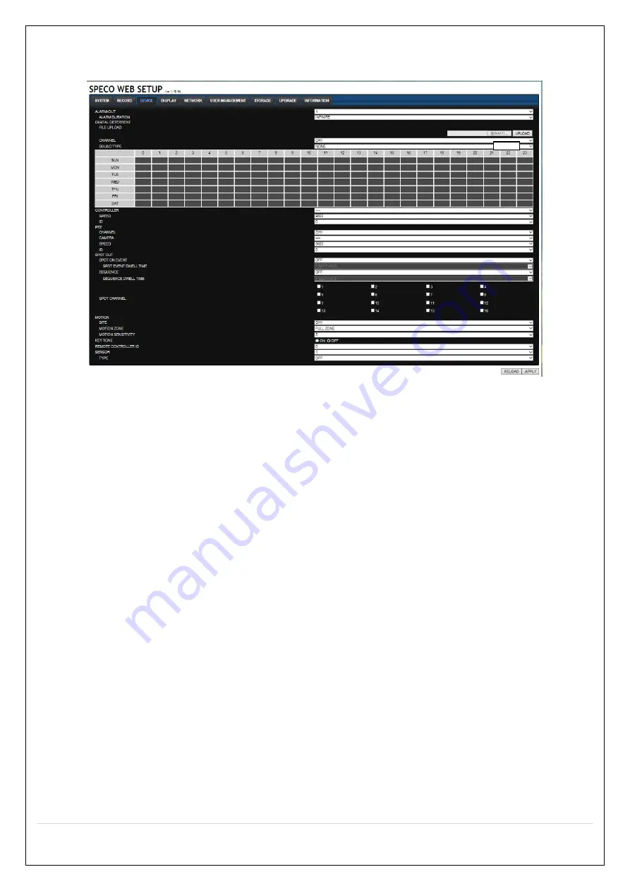 Speco D16HS User Manual Download Page 82