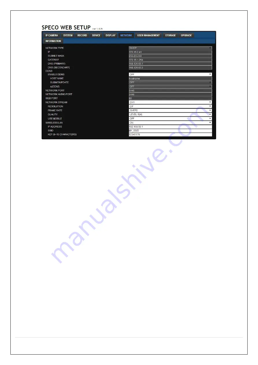 Speco D16HS User Manual Download Page 84