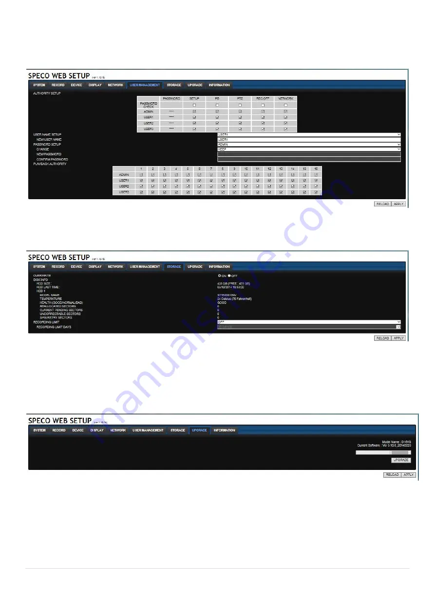 Speco D16VX User Manual Download Page 85