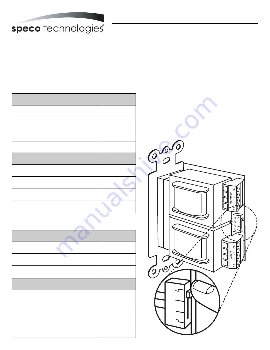 Speco IMP100DL Скачать руководство пользователя страница 1