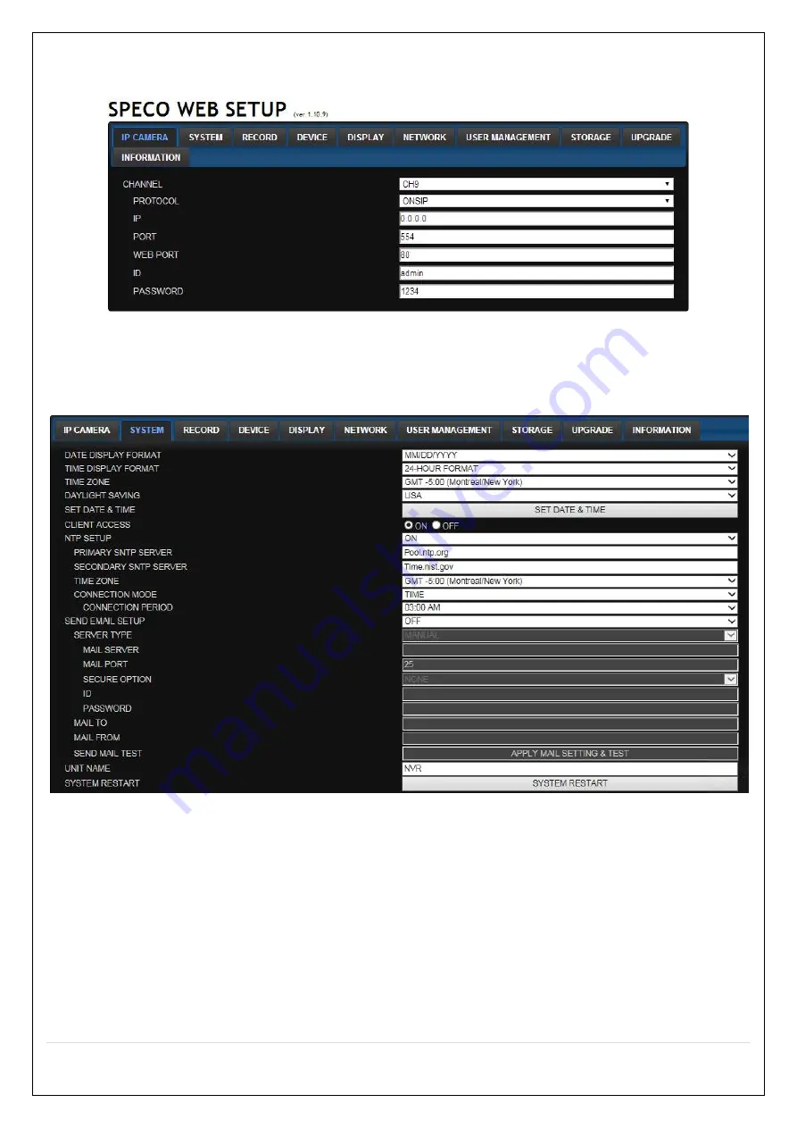 Speco N16NS User Manual Download Page 83