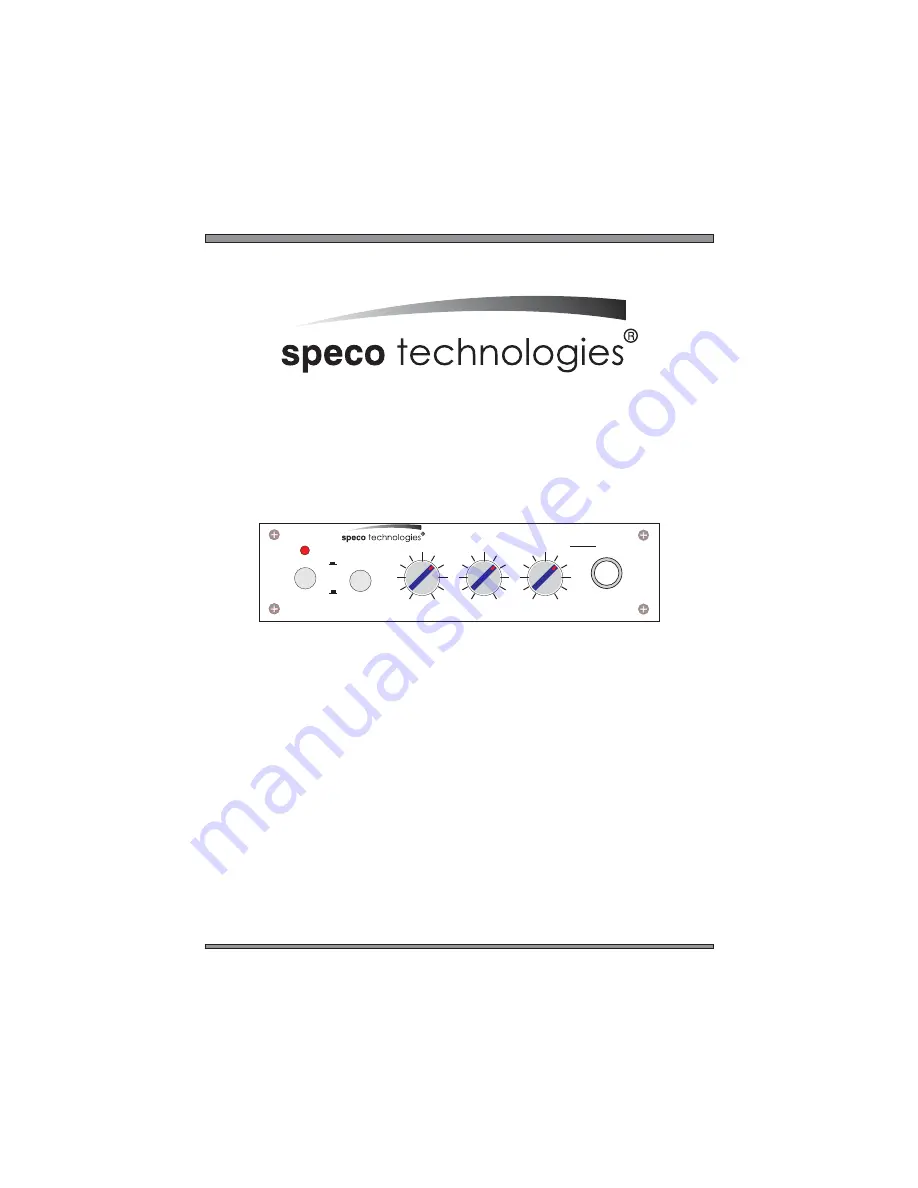 Speco PAT-20TB Скачать руководство пользователя страница 1