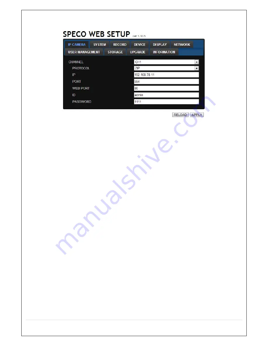 Speco ZIPKIT User Manual Download Page 73