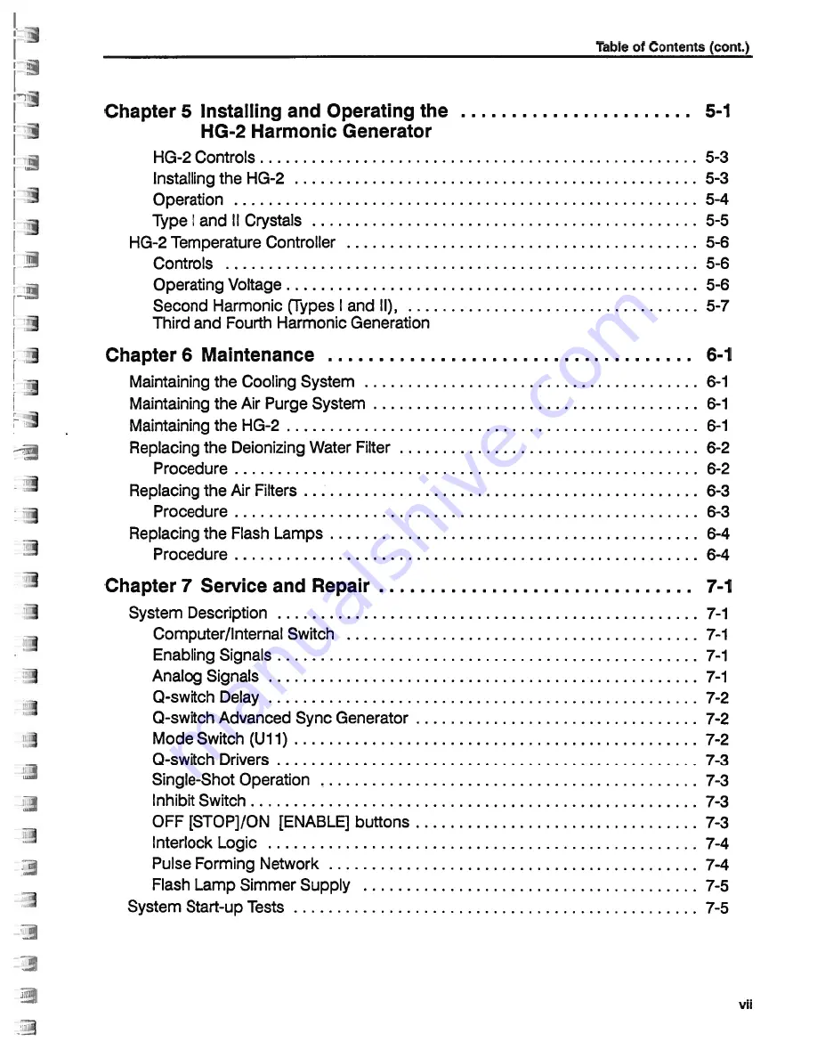 Spectra-Physics Quanta-Ray GCR-12 Instruction Manual Download Page 6