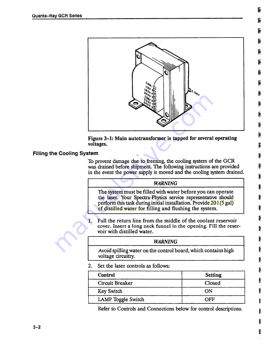 Spectra-Physics Quanta-Ray GCR-12 Instruction Manual Download Page 34