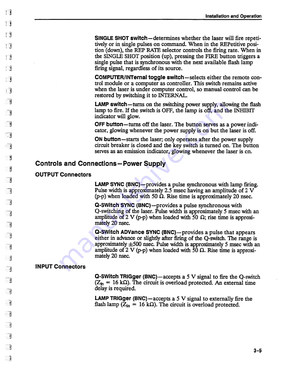 Spectra-Physics Quanta-Ray GCR-12 Instruction Manual Download Page 37