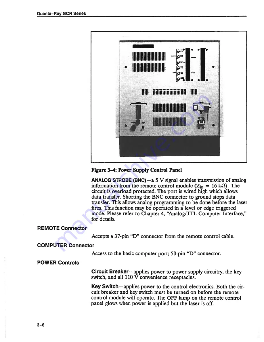 Spectra-Physics Quanta-Ray GCR-12 Instruction Manual Download Page 38