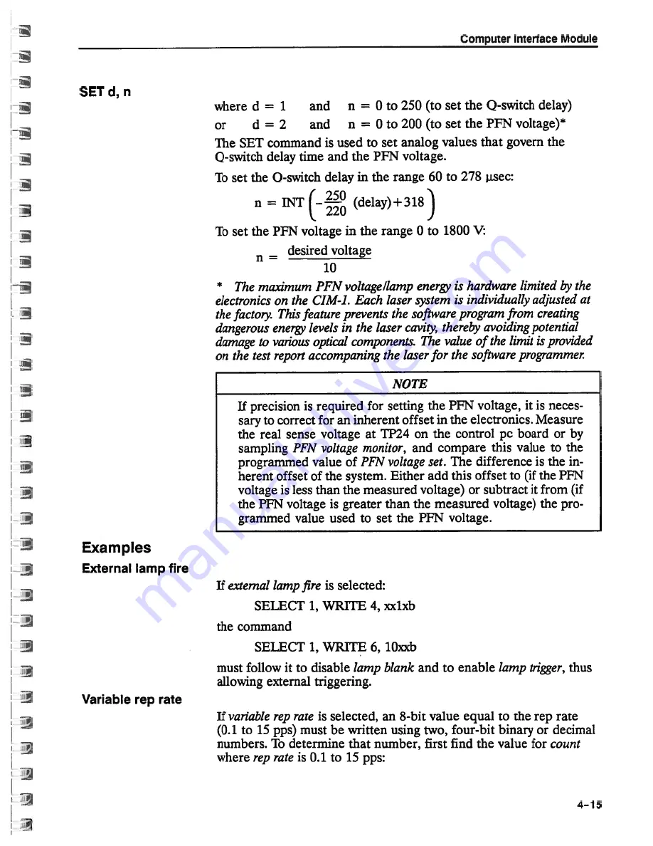 Spectra-Physics Quanta-Ray GCR-12 Instruction Manual Download Page 57