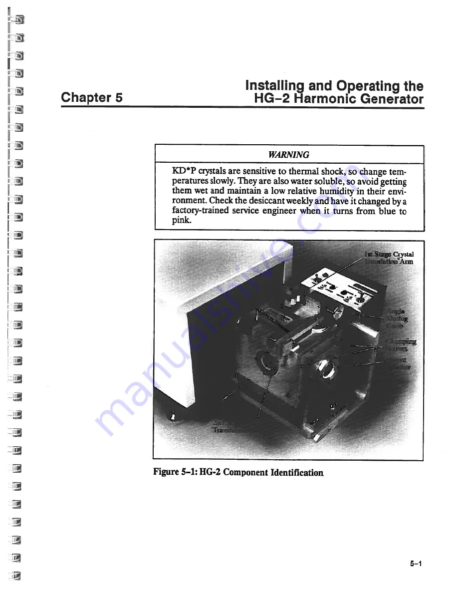 Spectra-Physics Quanta-Ray GCR-12 Instruction Manual Download Page 63