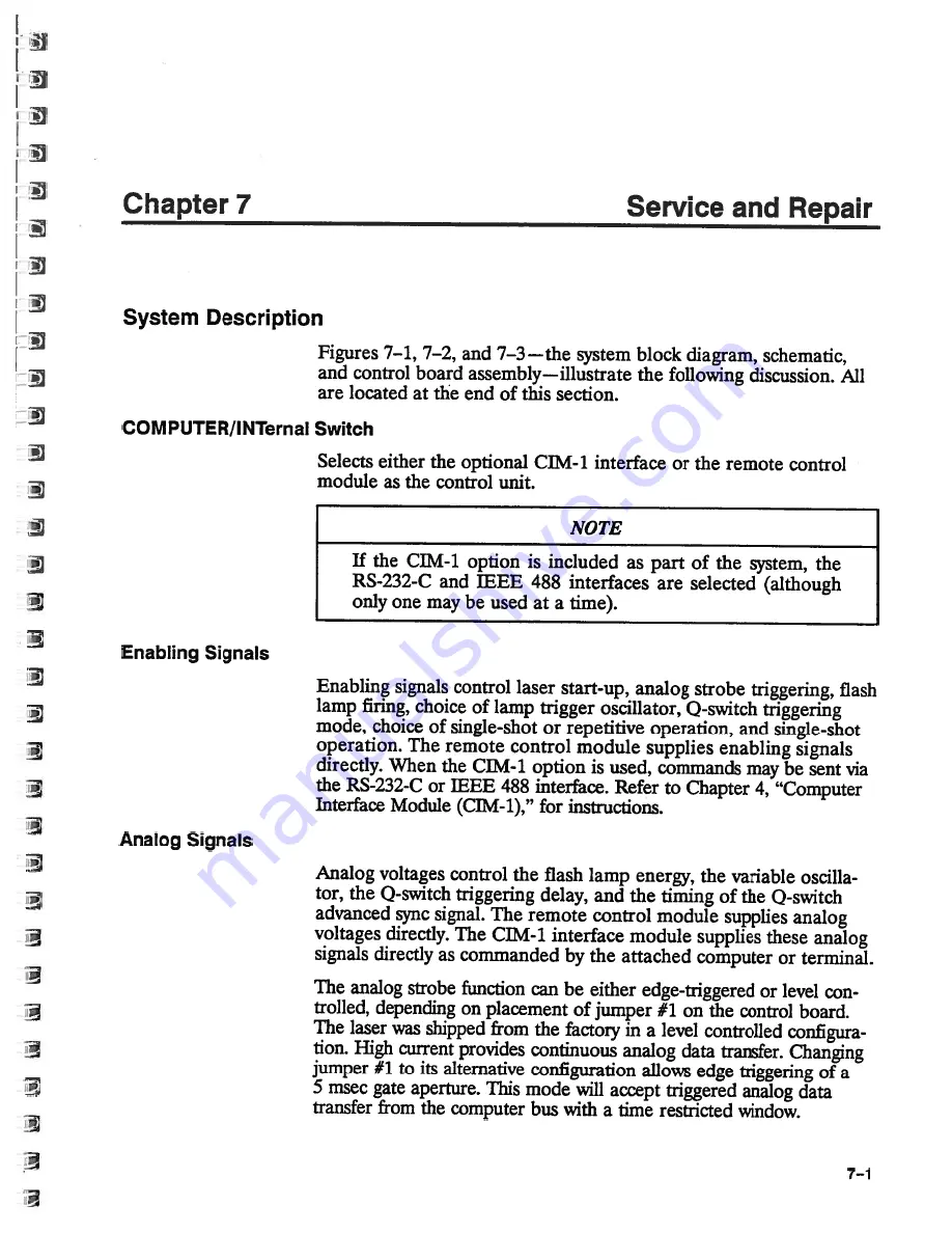 Spectra-Physics Quanta-Ray GCR-12 Instruction Manual Download Page 76