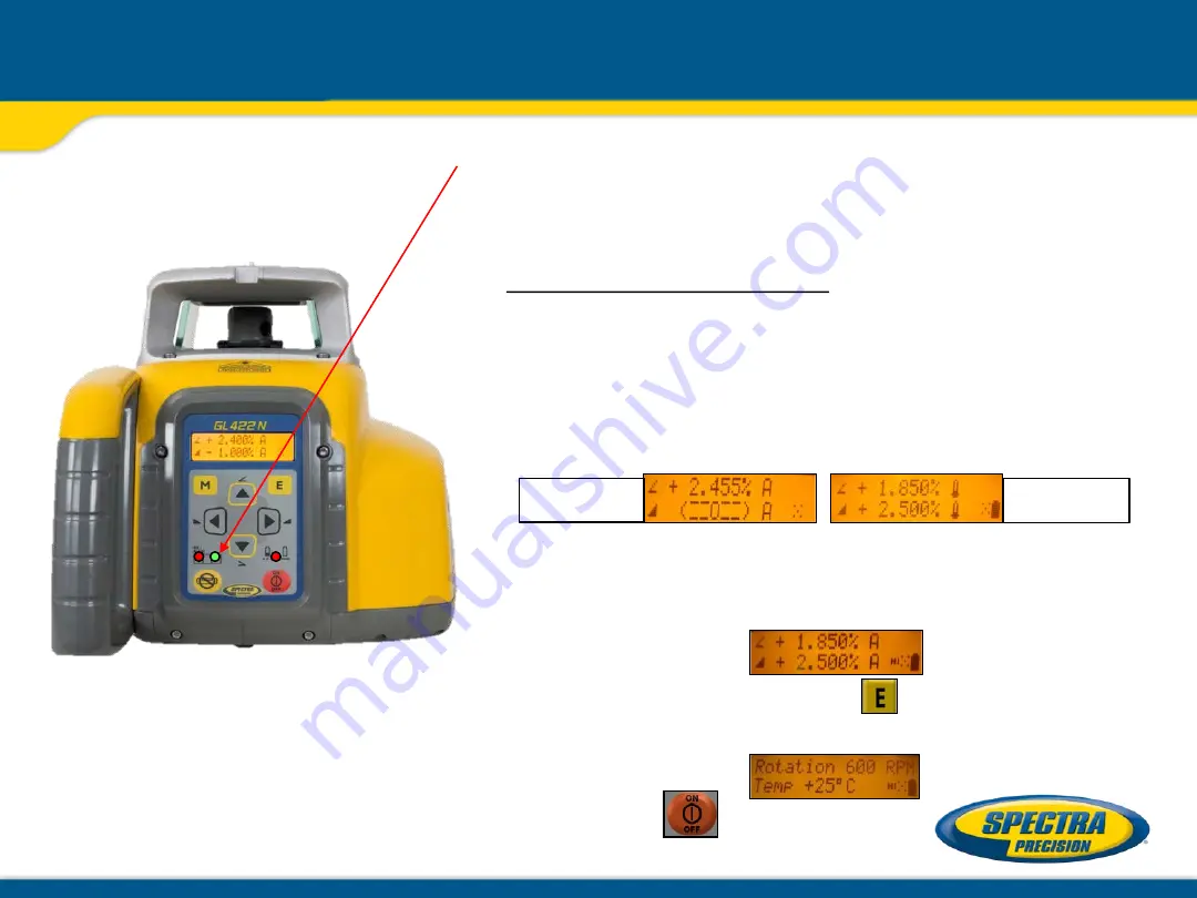 Spectra Precison GL412N Hands-On Training Download Page 12