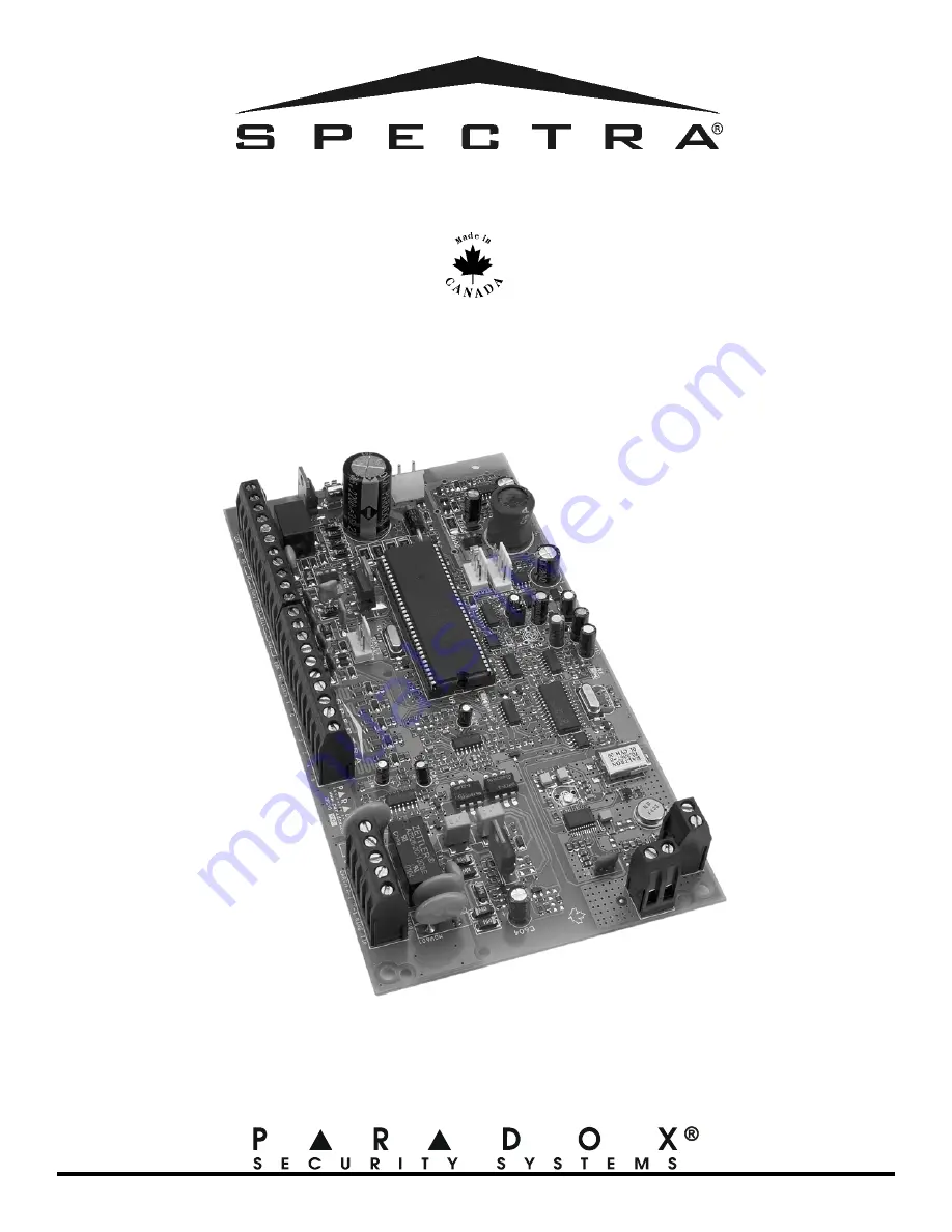 Spectra 1759ex Reference And Installation Manual Download Page 1