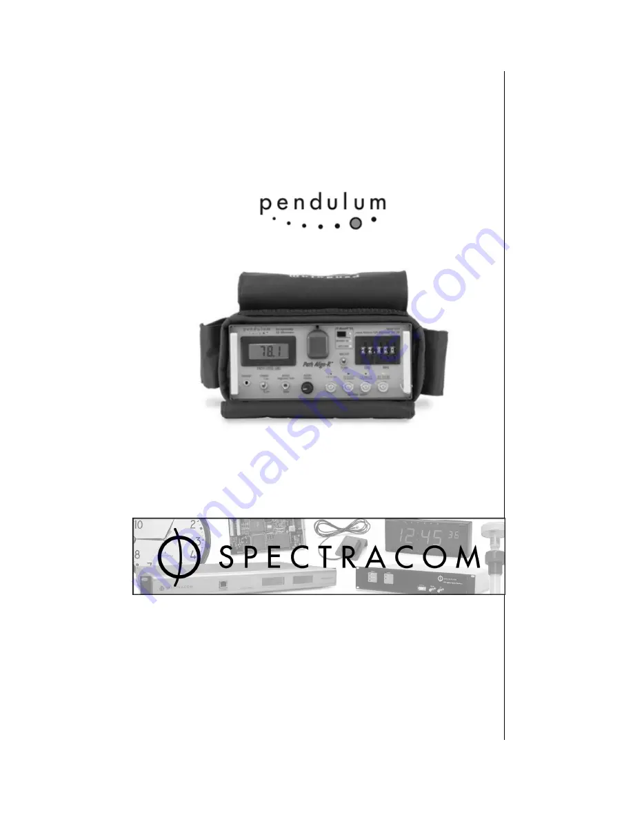 Spectracom Pendulum PathAlign-R 2200 Скачать руководство пользователя страница 1