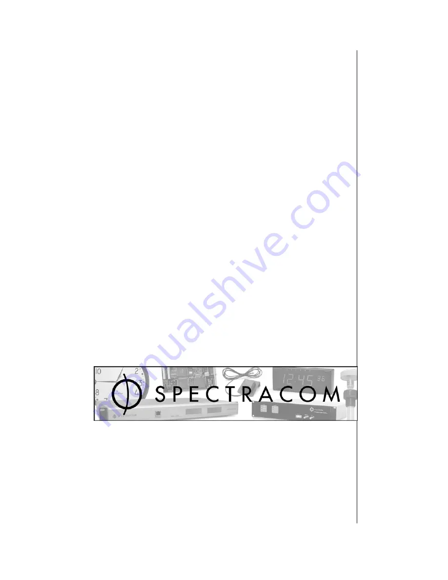 Spectracom TPRO-cPCI User Manual Download Page 1