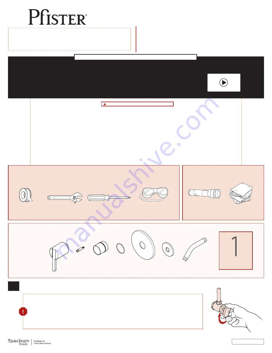 Spectrum Brands Pfister Brislin R89-7BI Скачать руководство пользователя страница 1