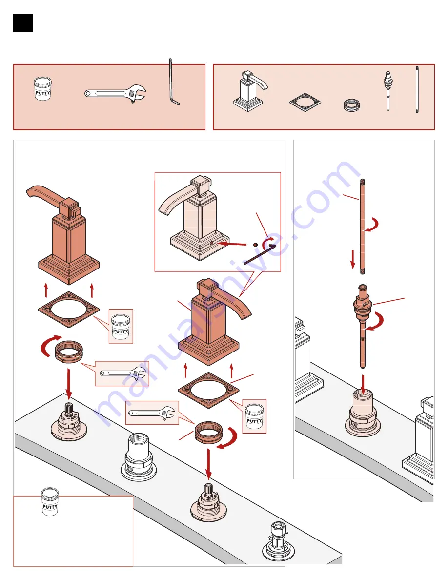 Spectrum Brands Pfister Carnegie RT6-4WE Quick Installation Manual Download Page 3