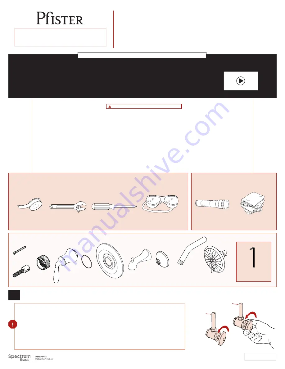 Spectrum Brands Pfister Iyla G89-7TRK Скачать руководство пользователя страница 1