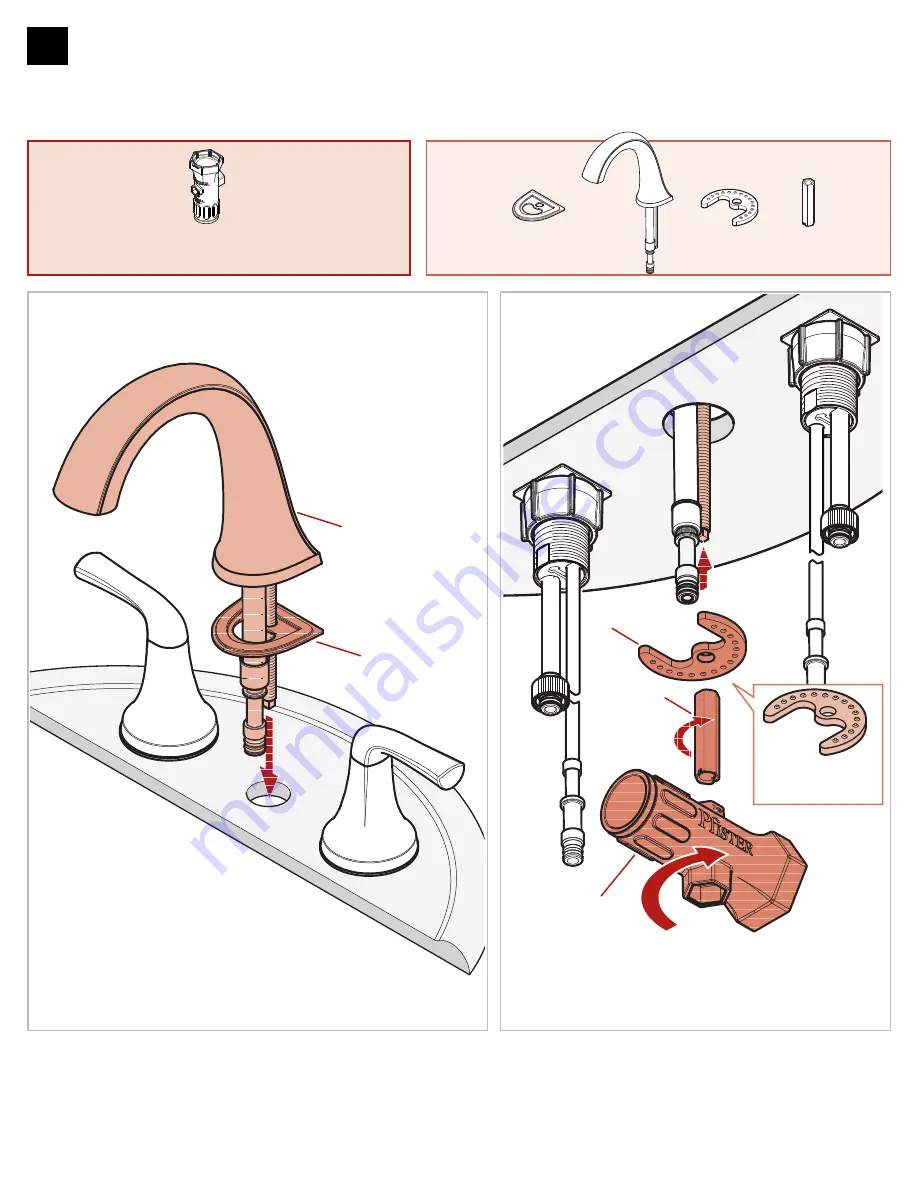 Spectrum Brands Pfister Ladera LF-049-LR Quick Installation Manual Download Page 4