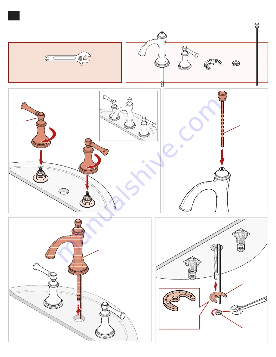 Spectrum Brands Pfister Tisbury LG49-TB0Y Quick Installation Manual Download Page 3