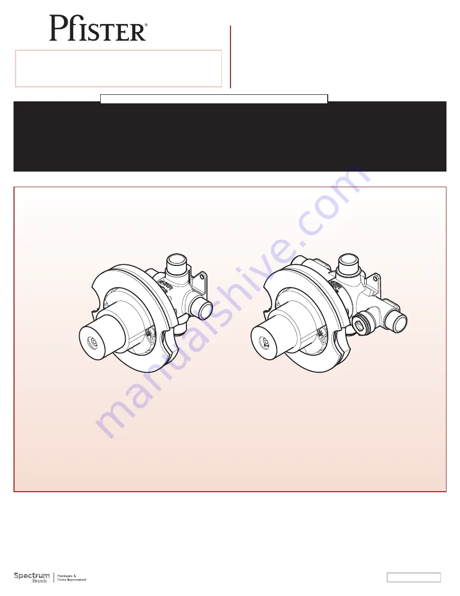 Spectrum Brands Pfister TX9-310A Скачать руководство пользователя страница 1