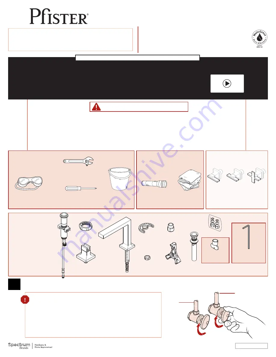 Spectrum Brands Pfister Verve LG49-VRV2 Скачать руководство пользователя страница 1