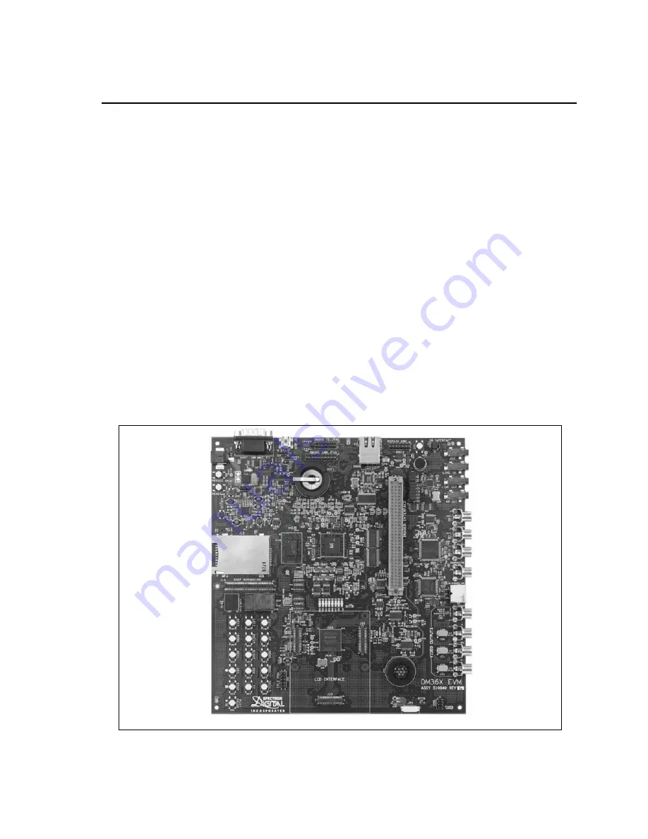 Spectrum Digital TMS320DM365 Technical Reference Download Page 13