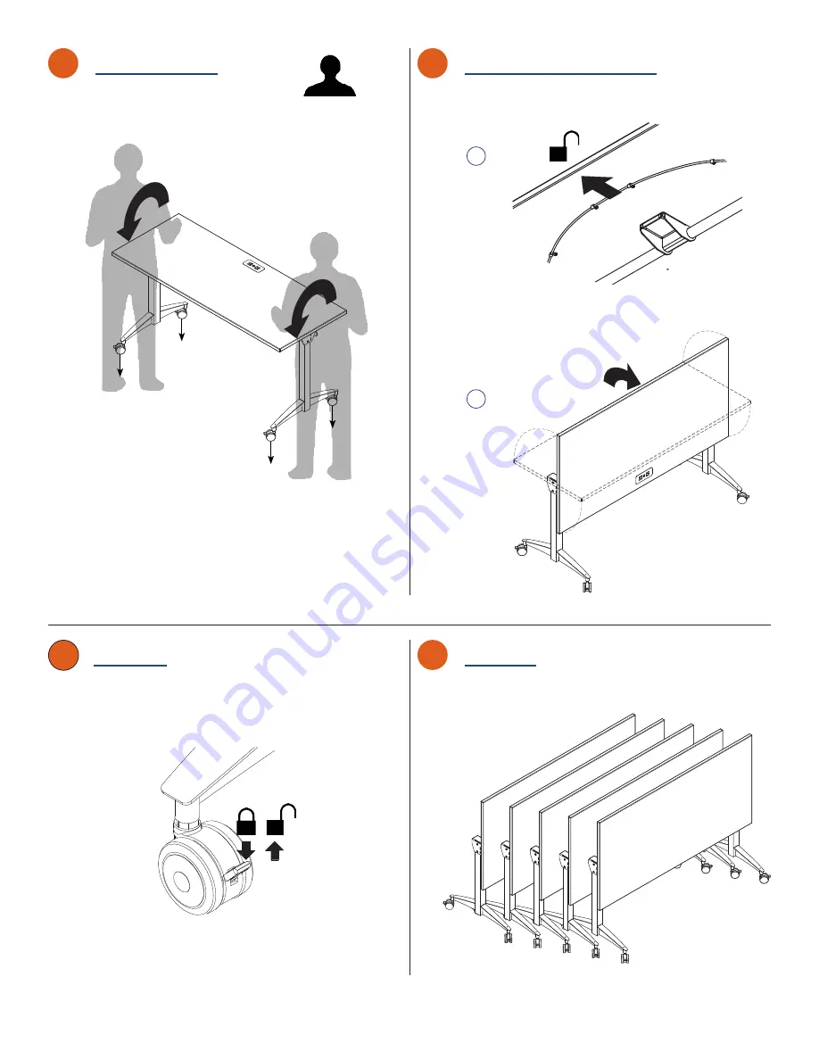 Spectrum Industries Flex Active Flip Table Quick Start Manual Download Page 4