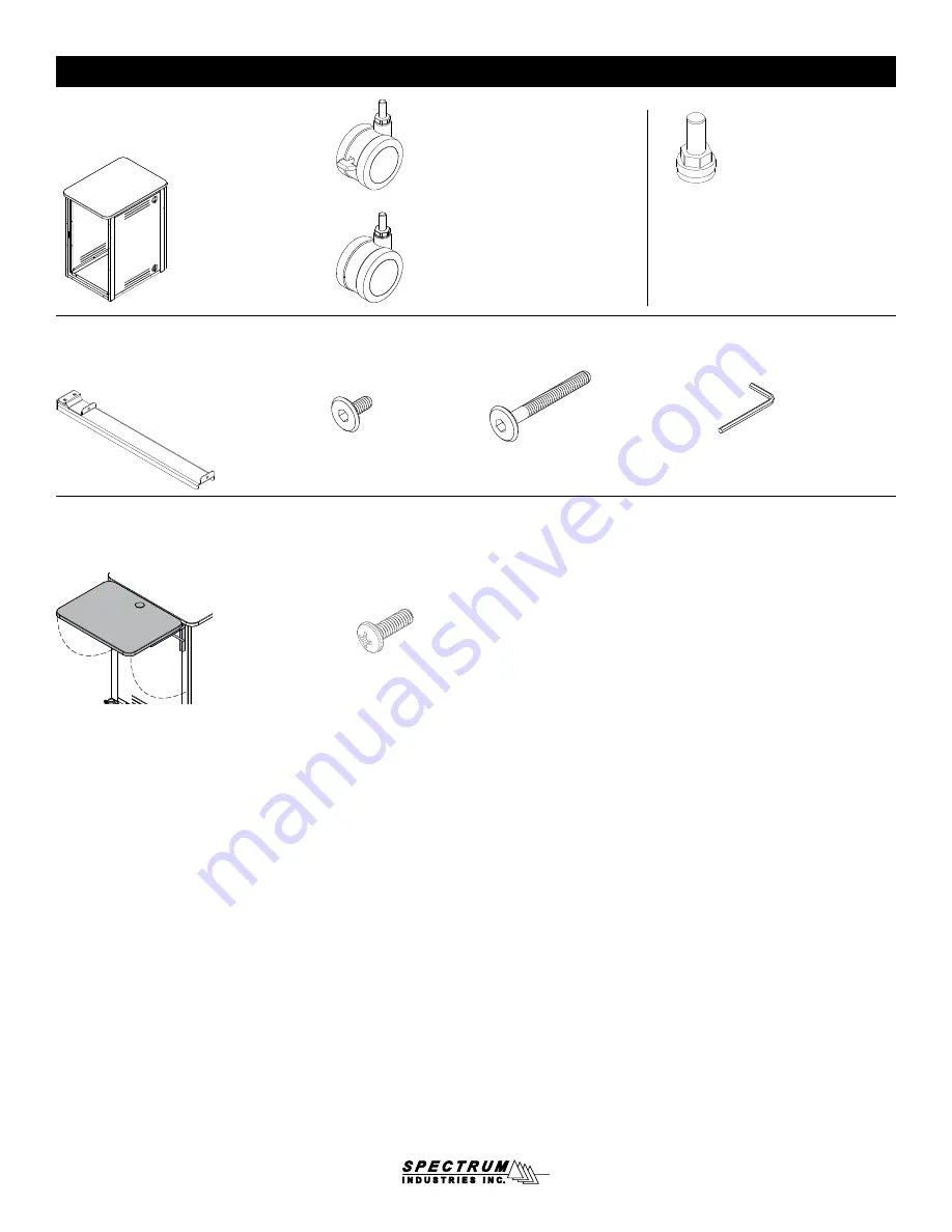 Spectrum Industries Freedom One eLift Lectern 55357 Owner'S Manual Download Page 3