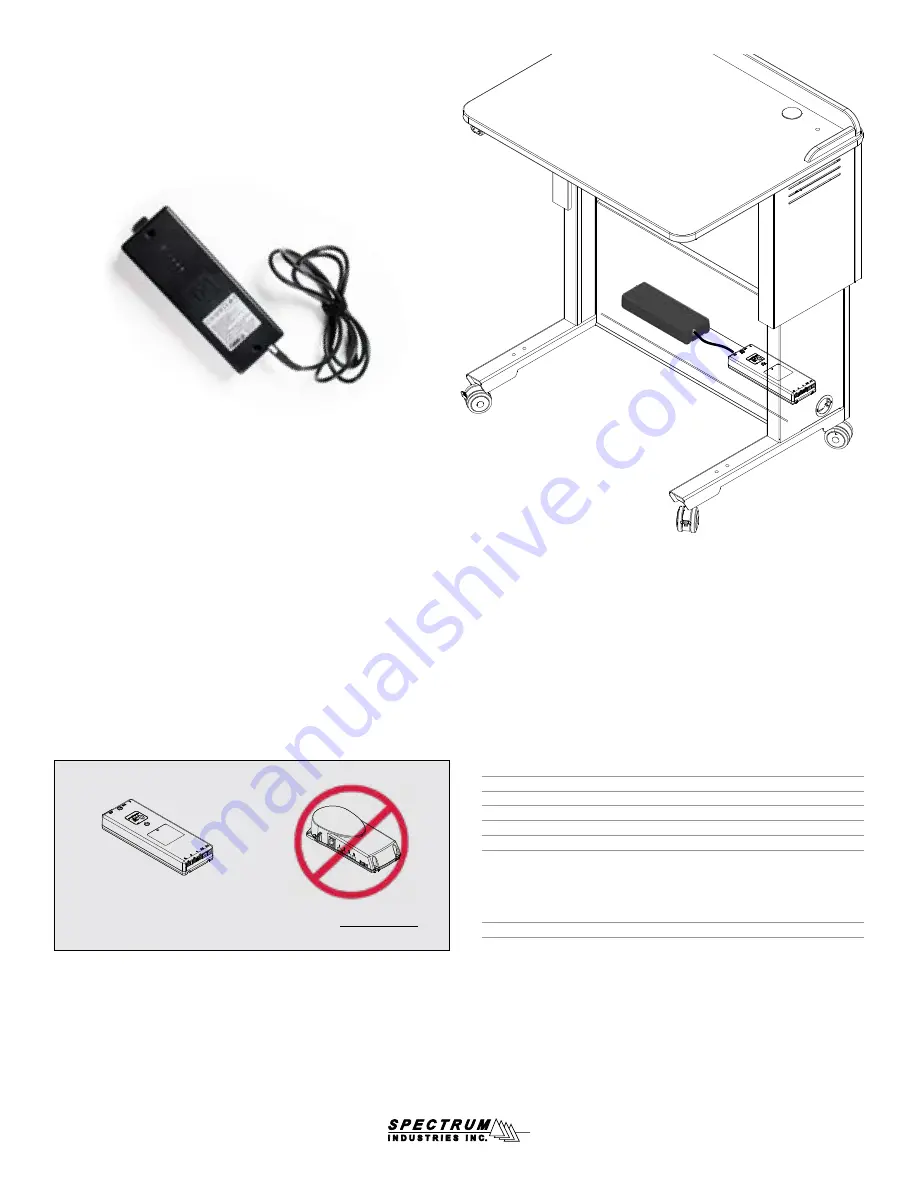 Spectrum Industries Freedom One eLift Lectern 55357 Скачать руководство пользователя страница 14