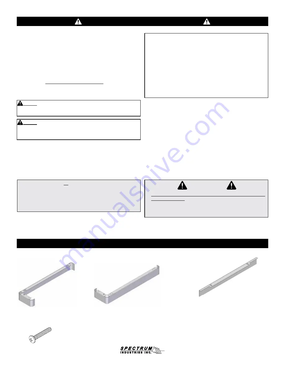 Spectrum Industries Honors Lectern 55178 Скачать руководство пользователя страница 2