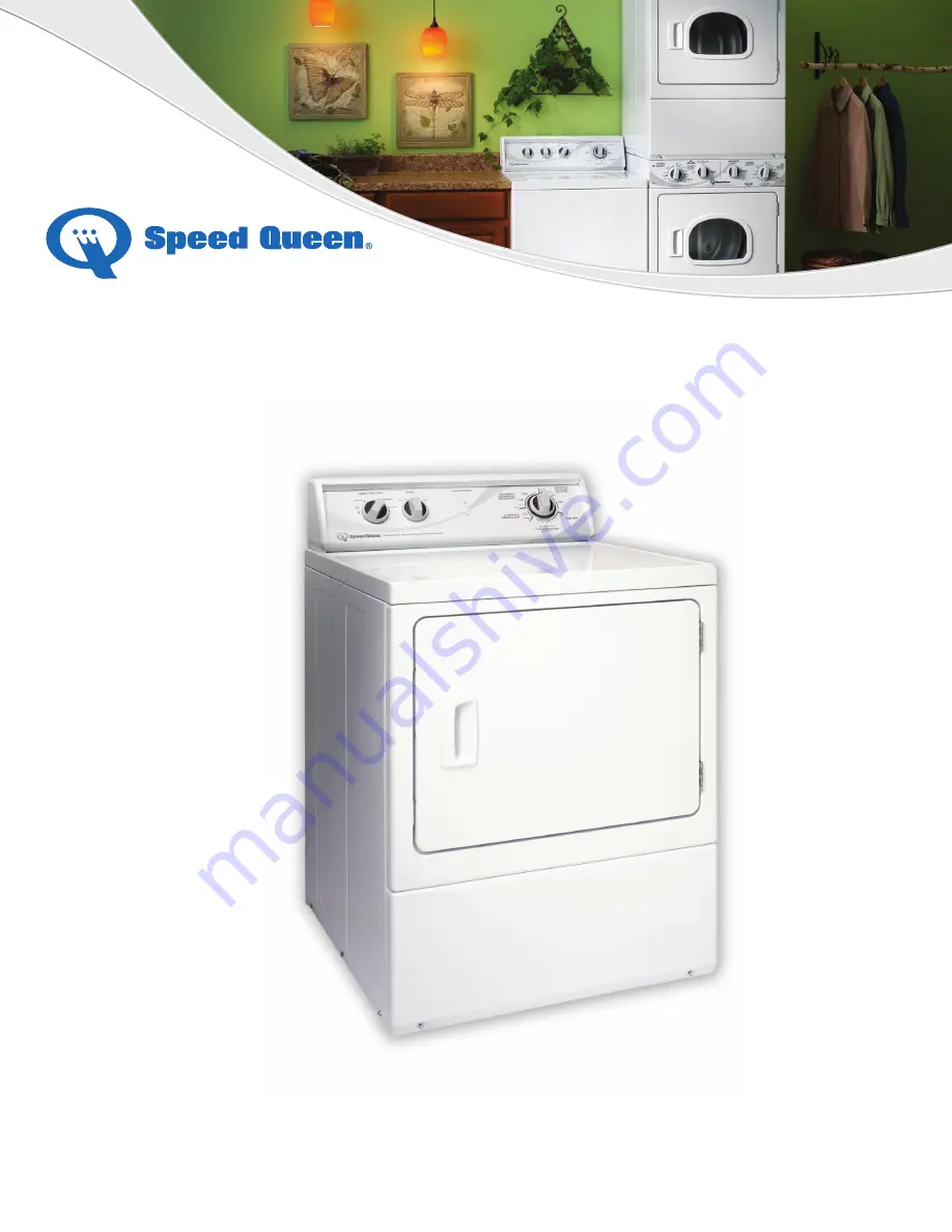 Speed Queen ADE3LR Specifications Download Page 1