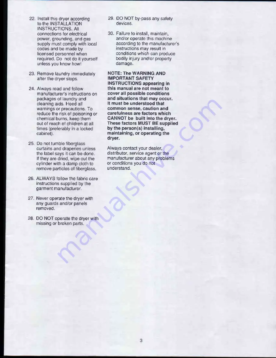 Speed Queen AEM677 Use And Care Manual Download Page 5