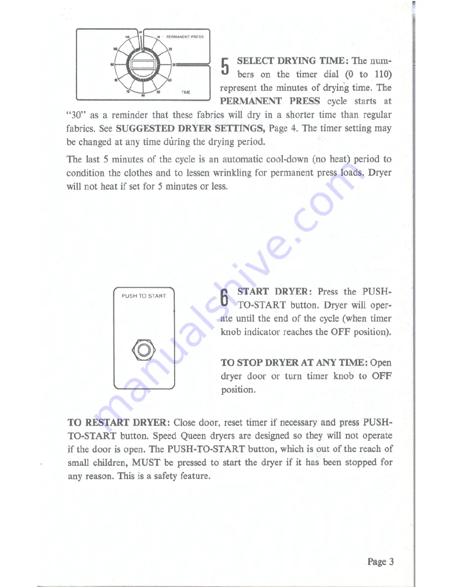 Speed Queen HE6350 Operating Instructions Download Page 3