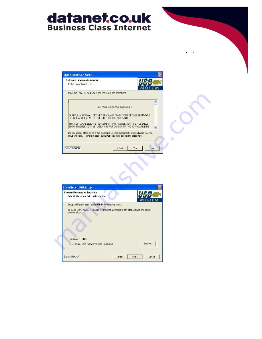 Speed Touch 330 Installation Manual Download Page 4