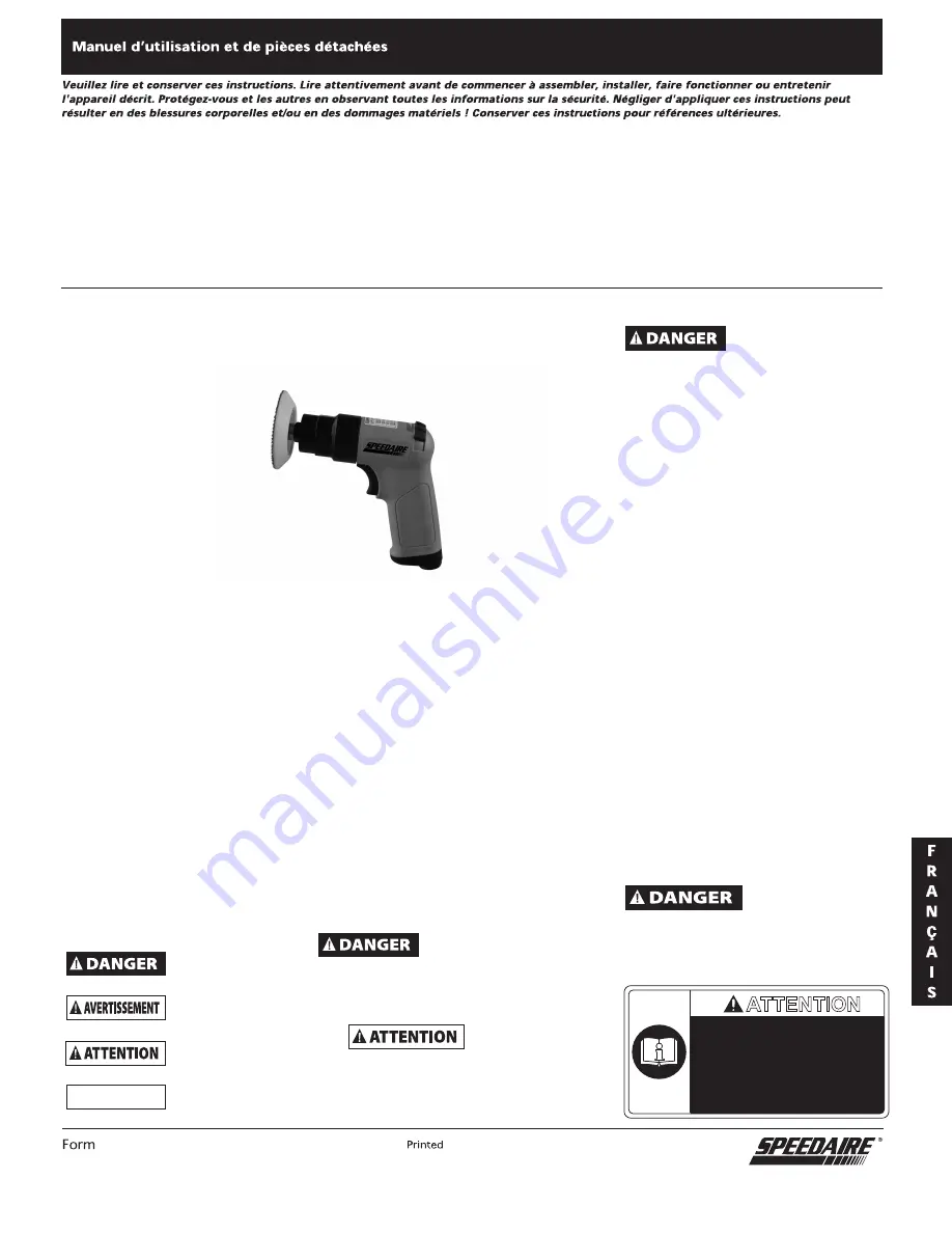 Speedaire 10D239 Скачать руководство пользователя страница 9